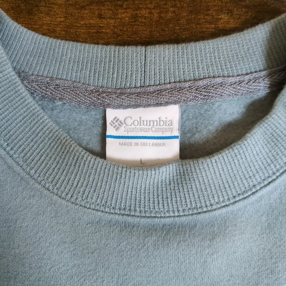 Columbia‎ Hart Mountain II Crew Sweatshirt Mens Large Sage Green